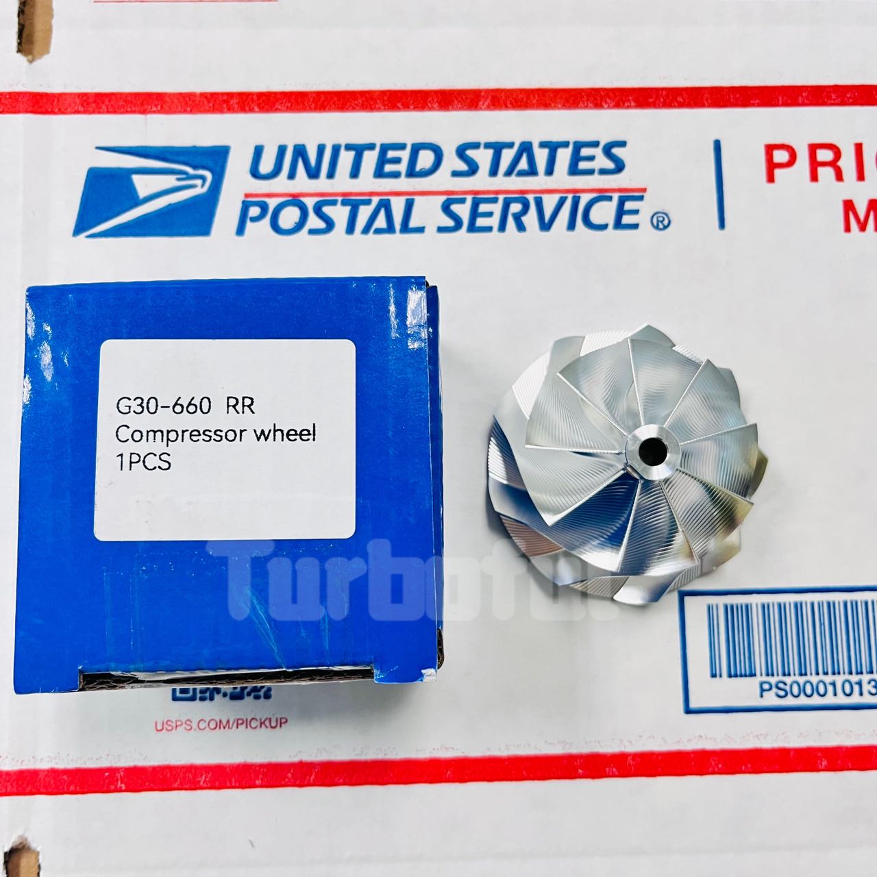 Turbo Compressor Wheel-Billet Point Milled for G30-660 Reverse Rotation