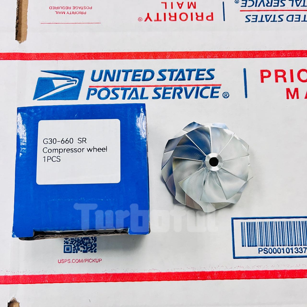 Turbo Compressor Wheel-Billet Point Milled for G30-660 Standard Rotation