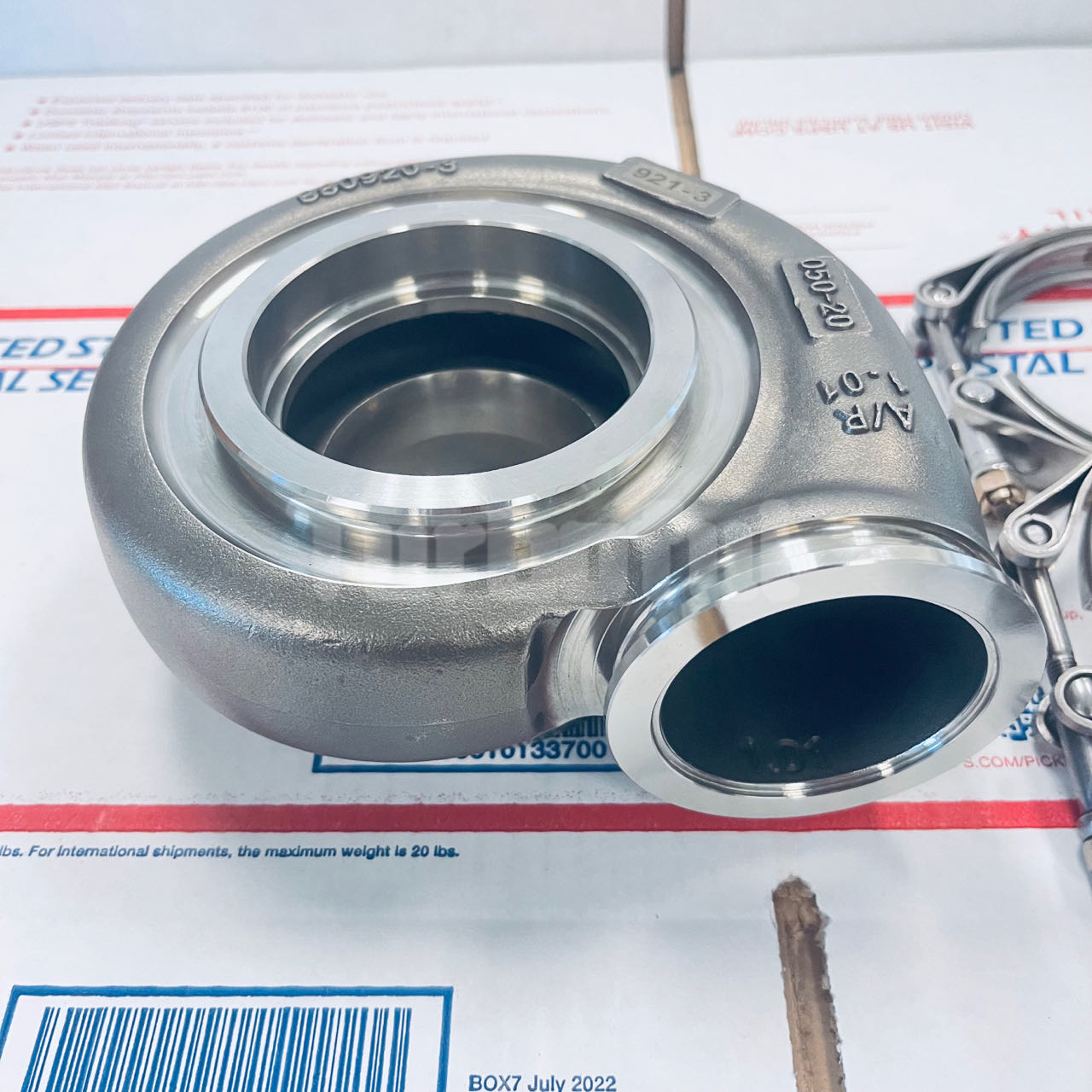 Stainless Steel Turbine Housing for G30900 A/R 1.01 VBand Reverse Rotation